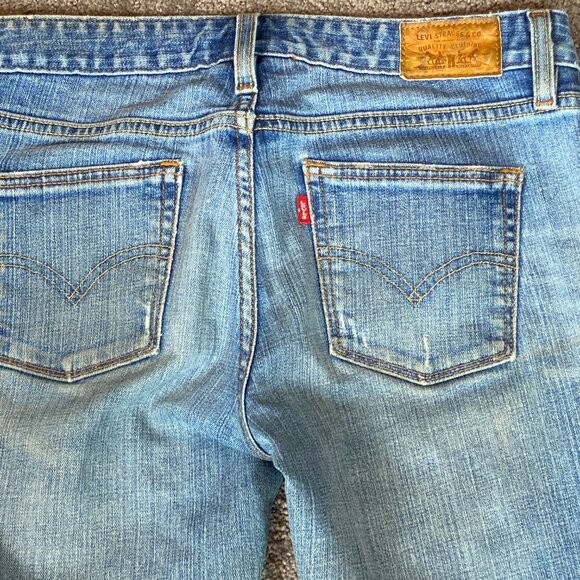 Levi's Mid Rise Straight 552 Blue Jeans Sz 2M  31x32" #99S - Picture 5 of 10